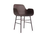 Form Armchair Steel, brown/brown