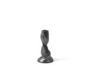 Gale Candle Holder Small, blackened aluminium