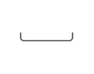 String Closet Rod 58, dark grey