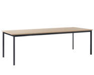Drip HW117 Dining Table, black/lacquered oak