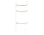 Rombe IF2 Full Bay Desk, alabaster/lacquered oak
