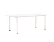 Annex Oblong Table 220x95, cream white/white laminate