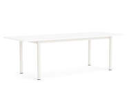 Annex Overhang Table 240x90, cream white/white laminate