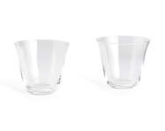Curve Tumbler Glass Small, set of 2, clear