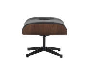 Lounge Chair Ottoman Walnut Dark, Leather Natural F68 chocolate