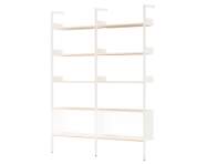 Rombe Configuration E, alabaster/lacquered oak