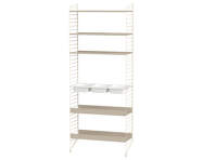String Bathroom L Shelving Set, beige