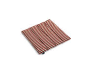 Terrazza Seat Cushion, terracotta bold stripe
