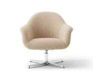 Harbour Lounge Chair Swivel, polished aluminium/Baena 15