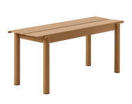 Linear Steel Bench 110 cm, burnt orange