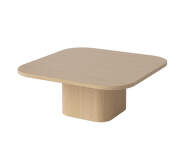 Eida Coffee Table 70x70 H28, white pigmented oiled oak