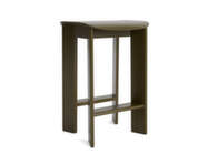 Chisel 30 Bar Stool H65, green umber lacquered beech