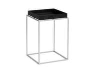 Tray Table 30x30 High, black / silicone coated steel