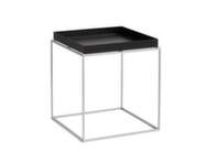 Tray Table 40x40, black / silicone coated steel