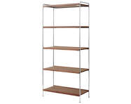 Alima Shelving NDS6, chrome / walnut