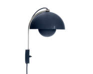 Flowerpot VP8 Wall Lamp, steel blue