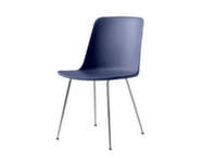 Rely Side Chair HW6, chrome / midnight