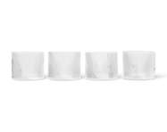 Ripple Low Glasses Set of 4, clear