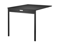 String Folding Table, black stained ash/black