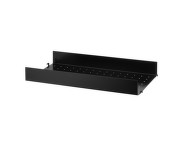 String Metal Shelf High Edge 58 x 30, black