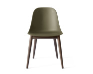 Harbour Side Chair Wooden Base, olive / dark oak