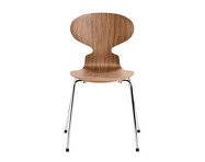 Ant 3101 Chair, chrome/walnut