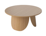 Peyote Coffee Table Ø80, lacquered oak