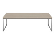 Como Coffee Table 60x120xH32, white oak / steel