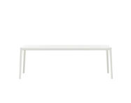 Plate Table 100x220, white MDF/white base