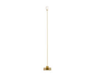Snowball Floor Lamp, brass