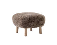 Little Petra ATD1 Pouf, oak / Sheepskin Sahara