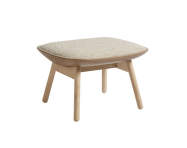 Uchiwa Ottoman, lacquered oak, Bolgheri LGG60/Sense Nougat