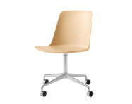 Rely HW21 Chair, polished aluminium/beige sand