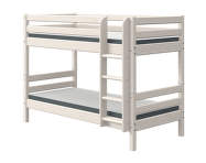 Classic Bunk Bed with Straight Ladder, white washed