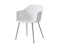 Rely HW33 Armchair, bronzed/white