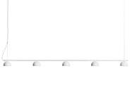 Blush Rail 5 Pendant Lamp, matt white