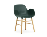 Form Armchair Oak, green