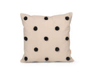 Dot Tufted Cushion, sand/black