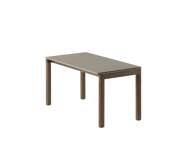 Couple Coffee Table 1 Tile Wavy, taupe / dark oiled oak