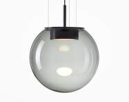 Orbis 500 PC1291 Pendant Lamp, smoke grey / black matte