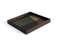 Angle Glass Tray Square S, slate