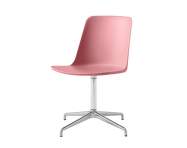 Rely HW11 Chair, polished aluminium/soft pink