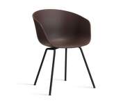 AAC 26 Chair Black Powder Coated Steel, raisin