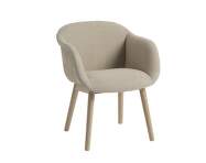 Fiber Soft Armchair Wood Base, Ecriture 240/oak