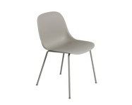 Fiber Side Chair Tube Base, grey