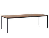 Drip HW117 Dining Table, black/lacquered walnut