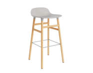 Form Bar Chair 75 cm Oak, warm grey