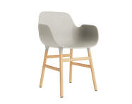 Form Armchair Oak, light grey