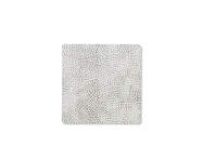 Glass Mat Square Hippo, white-grey