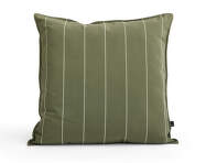 Terrazza Cushion, olive narrow stripe